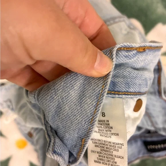 Aeropostale Light Blue Ripped Jean Shorts - Picture 3 of 4